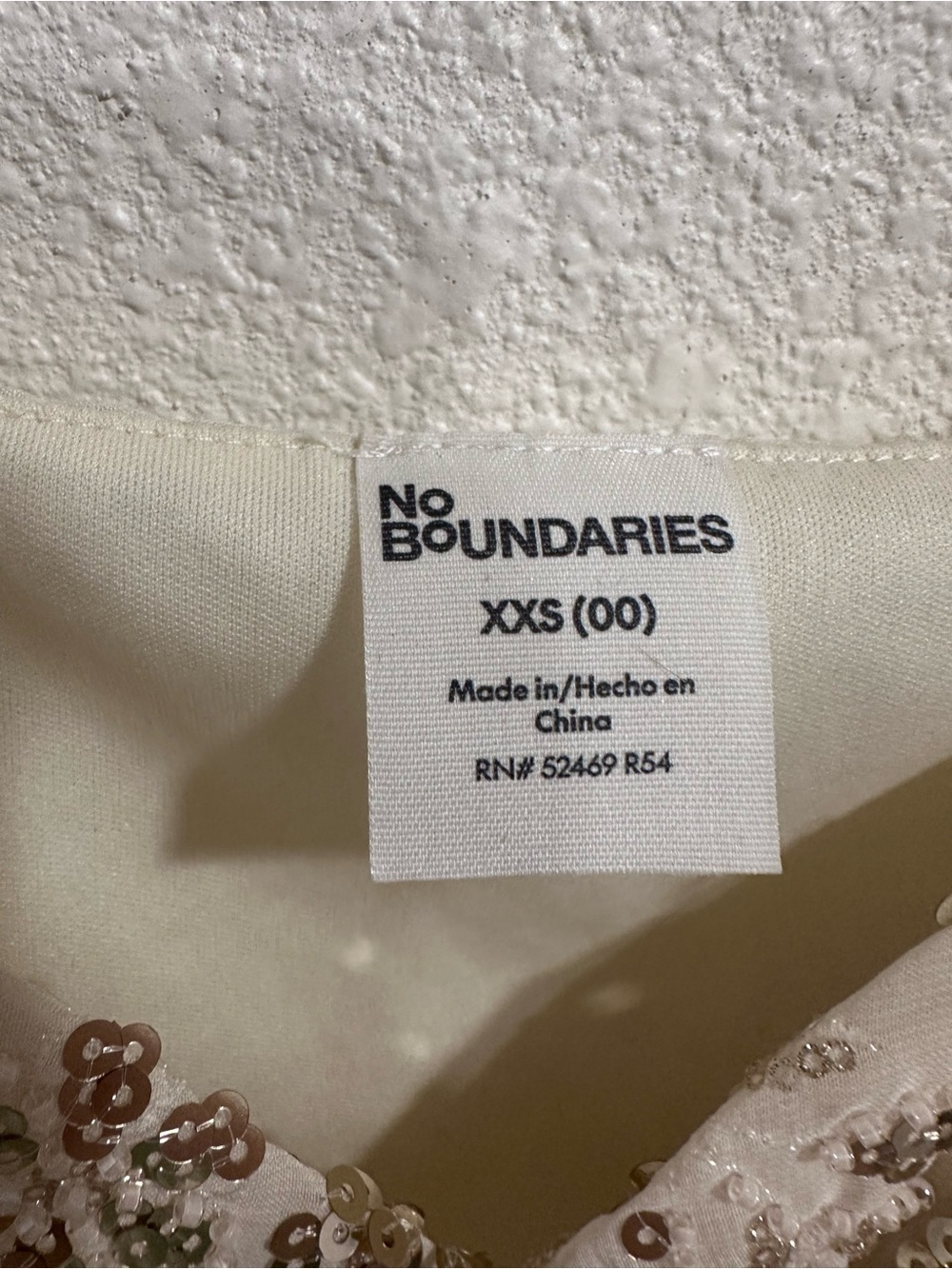 No Boundaries Cream Sequin Floral Cami - Picture 5 of 6